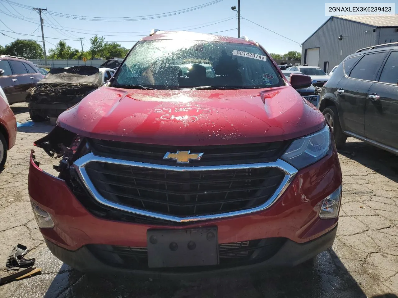 2019 Chevrolet Equinox Lt VIN: 2GNAXLEX3K6239423 Lot: 58142074