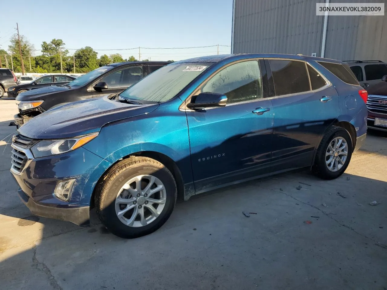 2019 Chevrolet Equinox Lt VIN: 3GNAXKEV0KL382009 Lot: 58277534