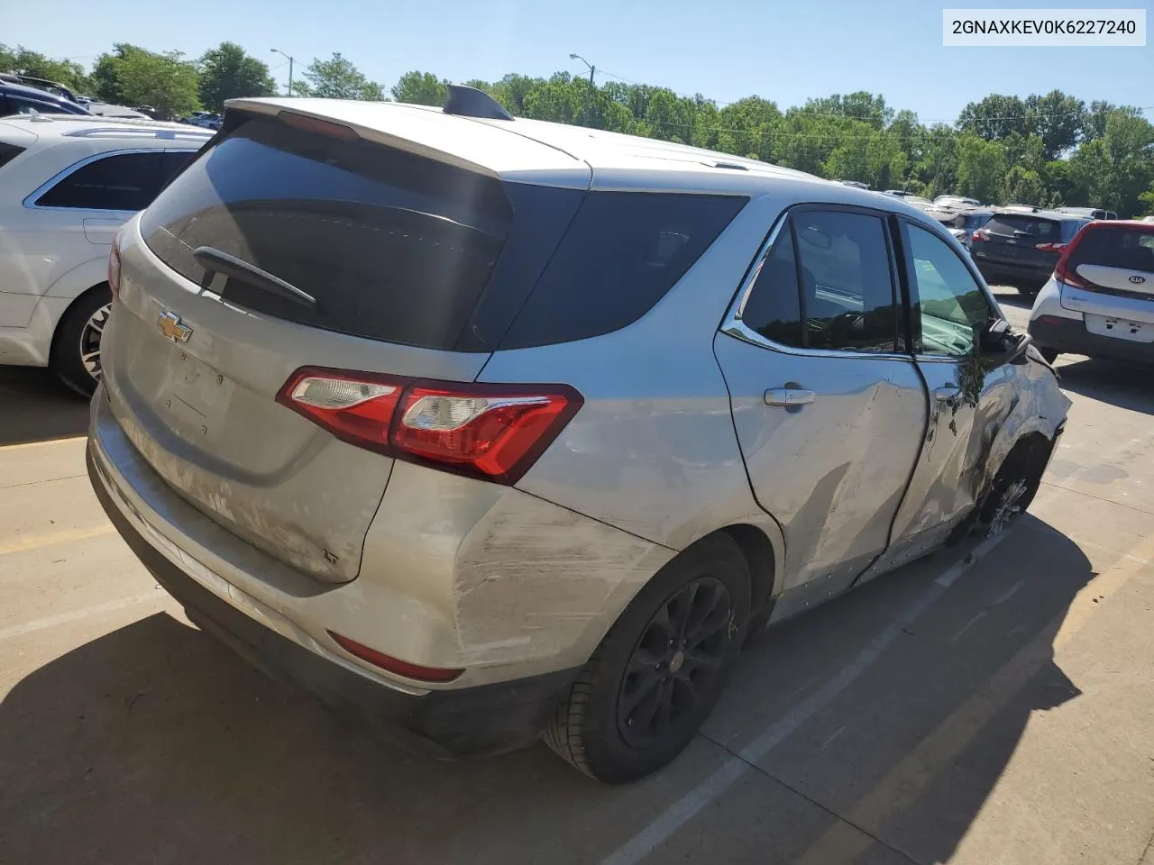 2019 Chevrolet Equinox Lt VIN: 2GNAXKEV0K6227240 Lot: 58853714