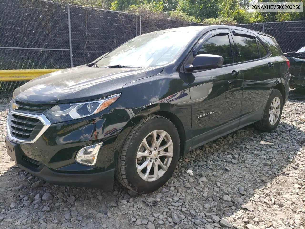 2019 Chevrolet Equinox Ls VIN: 2GNAXHEV5K6203258 Lot: 58871284