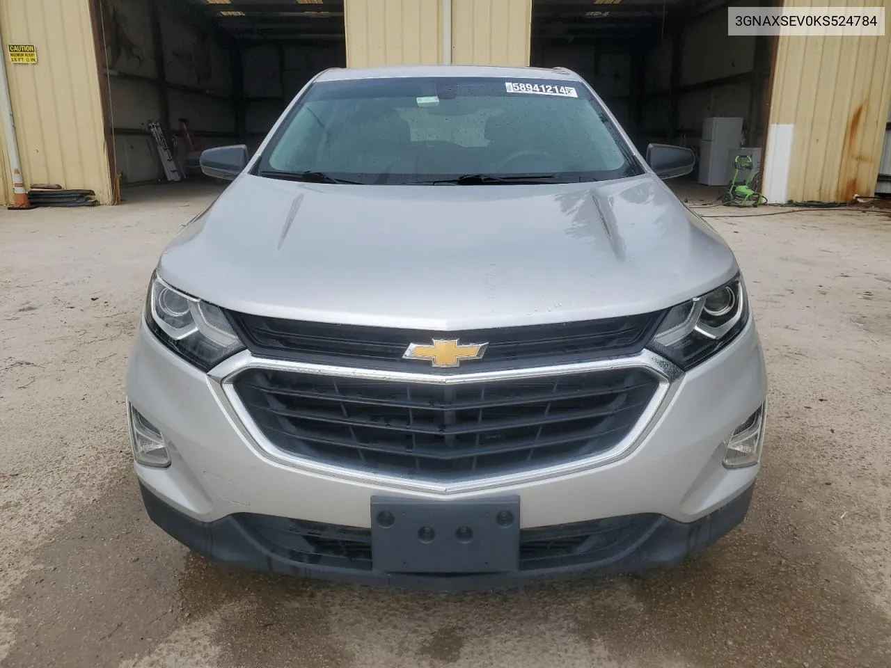 2019 Chevrolet Equinox Ls VIN: 3GNAXSEV0KS524784 Lot: 58941214