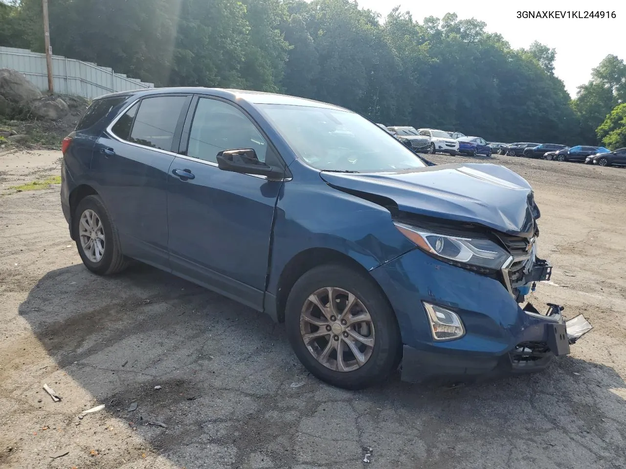 2019 Chevrolet Equinox Lt VIN: 3GNAXKEV1KL244916 Lot: 59610874