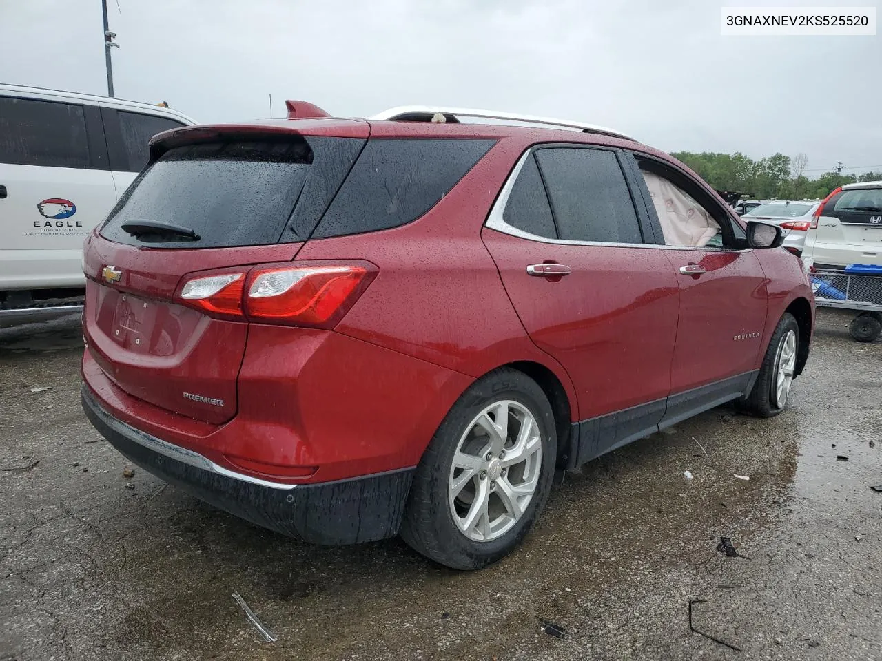 2019 Chevrolet Equinox Premier VIN: 3GNAXNEV2KS525520 Lot: 59851204