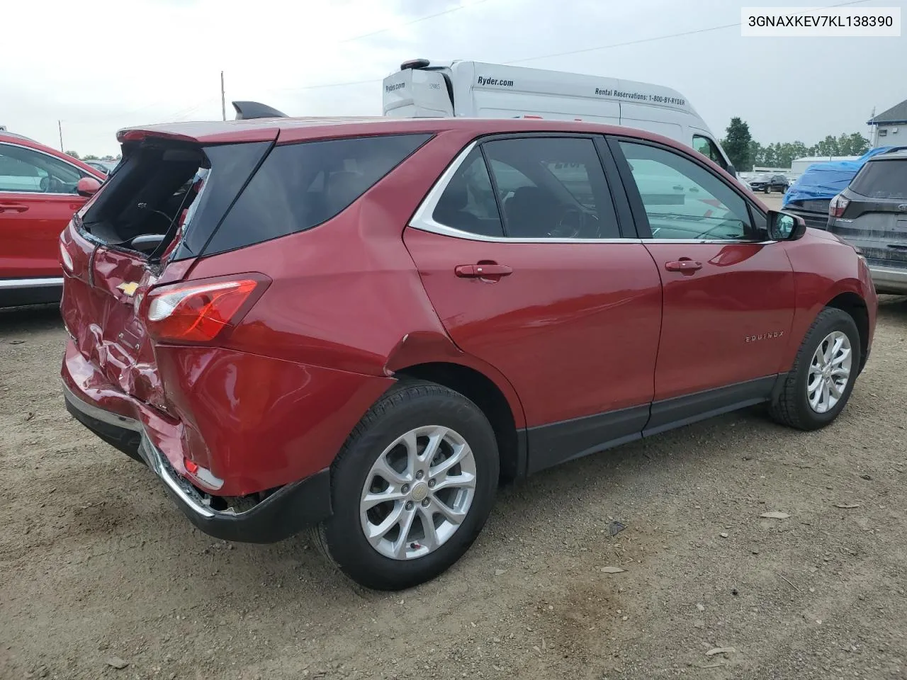 2019 Chevrolet Equinox Lt VIN: 3GNAXKEV7KL138390 Lot: 60034854