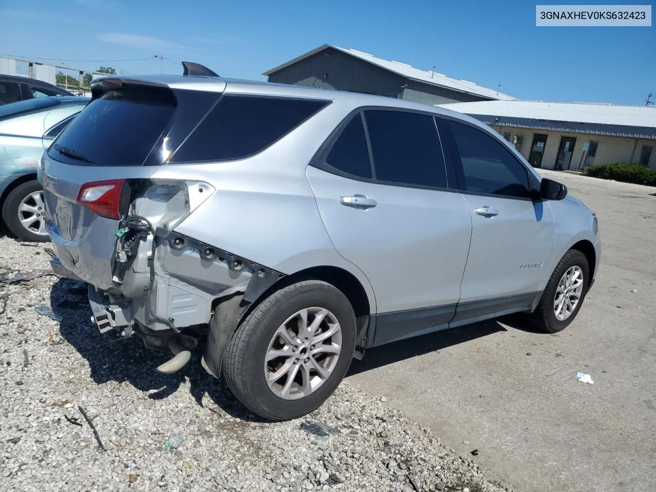 2019 Chevrolet Equinox Ls VIN: 3GNAXHEV0KS632423 Lot: 60306094