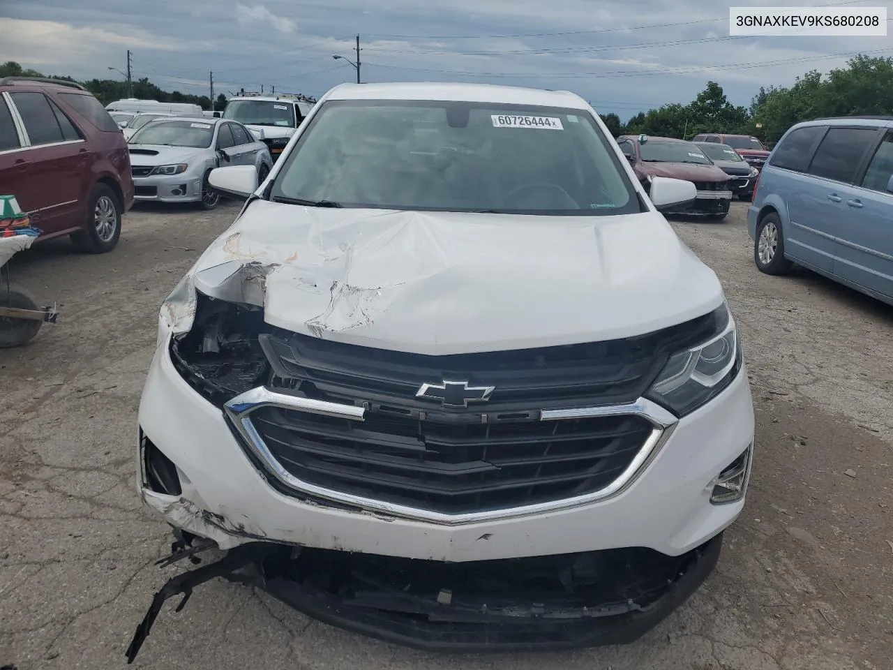 2019 Chevrolet Equinox Lt VIN: 3GNAXKEV9KS680208 Lot: 60726444