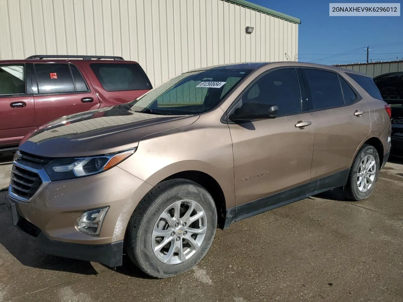 2019 Chevrolet Equinox Ls VIN: 2GNAXHEV9K6296012 Lot: 61290684