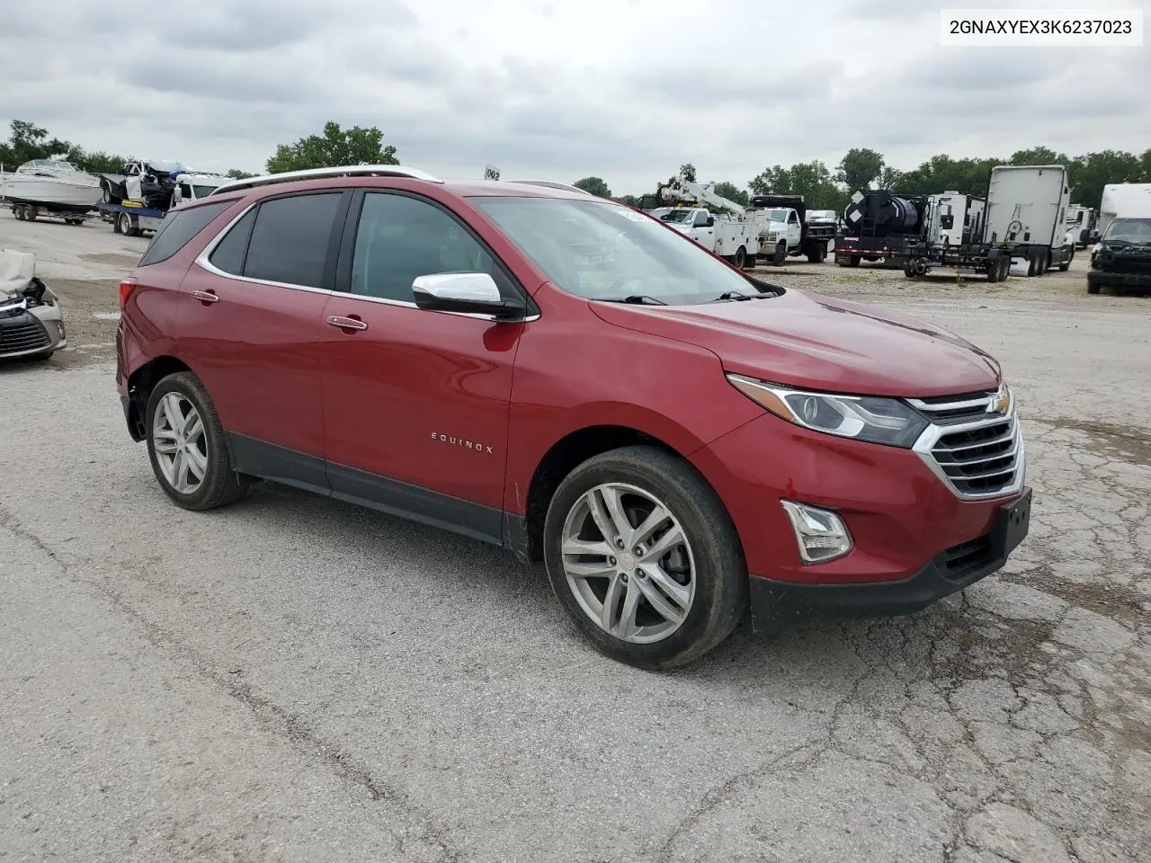 2019 Chevrolet Equinox Premier VIN: 2GNAXYEX3K6237023 Lot: 61544274