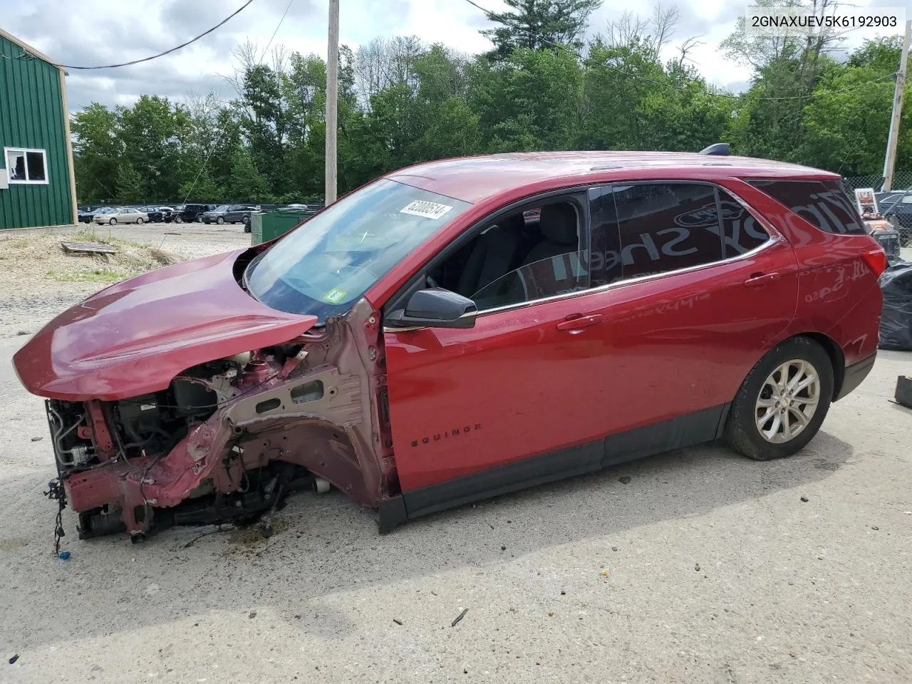 2019 Chevrolet Equinox Lt VIN: 2GNAXUEV5K6192903 Lot: 62000514