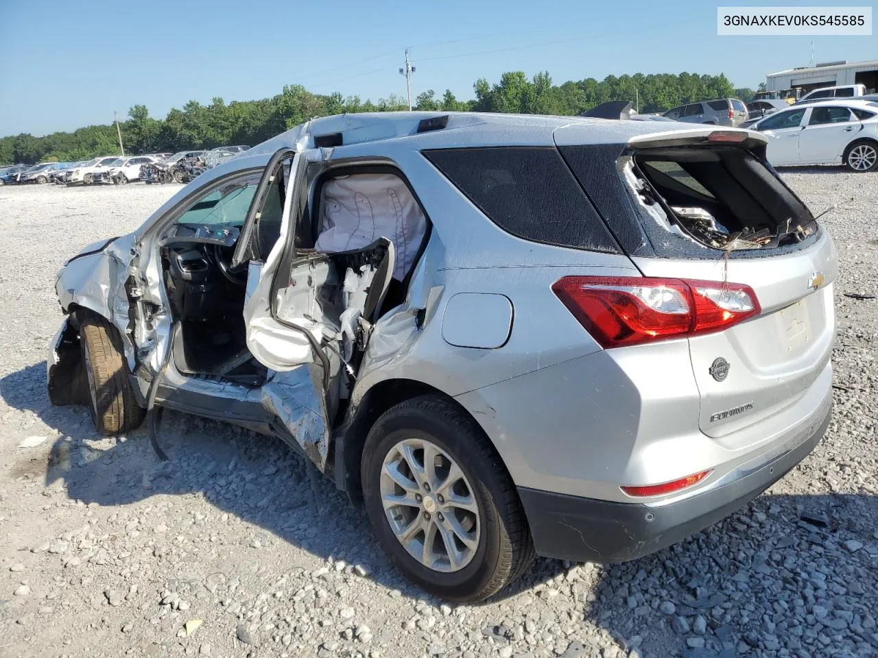 2019 Chevrolet Equinox Lt VIN: 3GNAXKEV0KS545585 Lot: 62048764