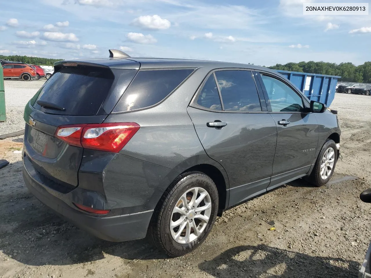 2019 Chevrolet Equinox Ls VIN: 2GNAXHEV0K6280913 Lot: 62149744