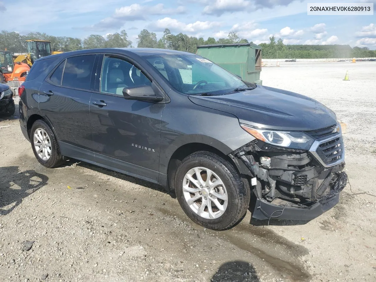 2019 Chevrolet Equinox Ls VIN: 2GNAXHEV0K6280913 Lot: 62149744