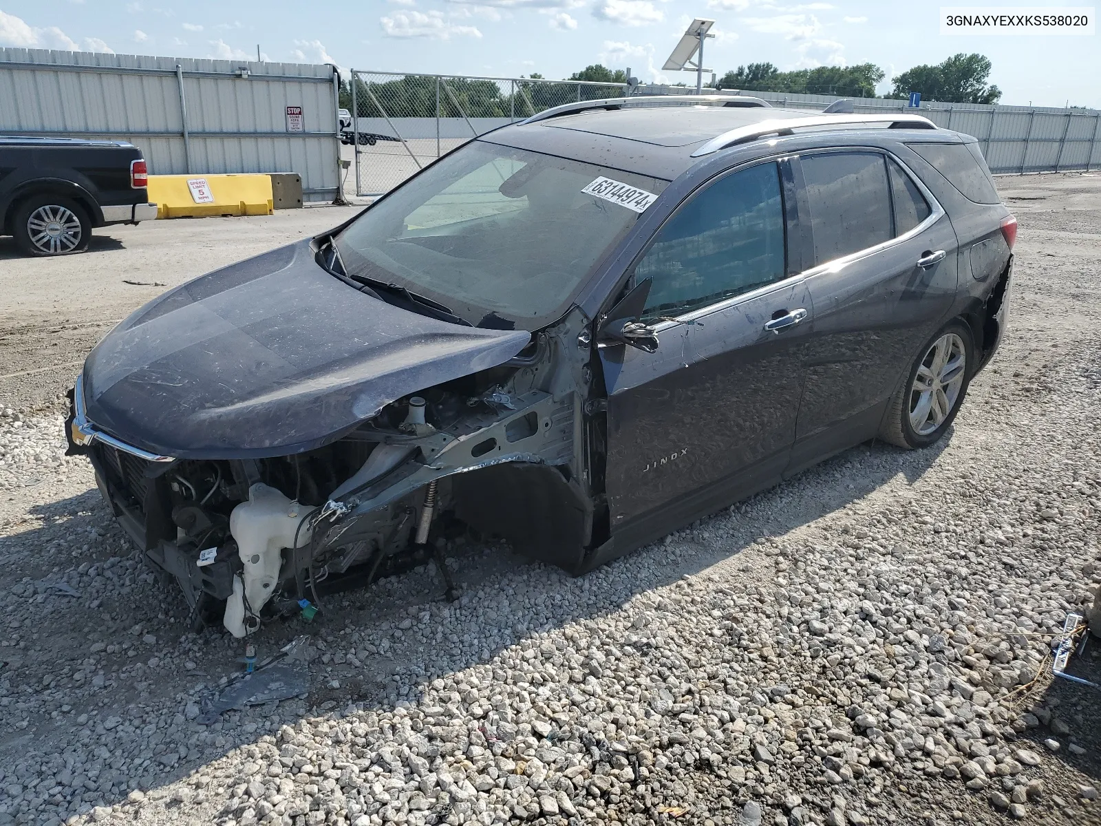 2019 Chevrolet Equinox Premier VIN: 3GNAXYEXXKS538020 Lot: 63144974