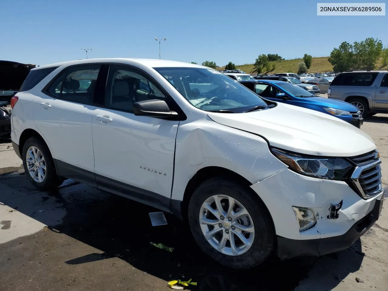 2019 Chevrolet Equinox Ls VIN: 2GNAXSEV3K6289506 Lot: 64452484