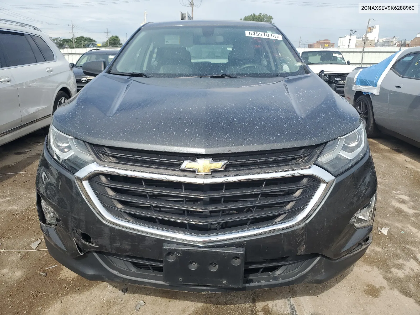 2019 Chevrolet Equinox Ls VIN: 2GNAXSEV9K6288960 Lot: 64551874