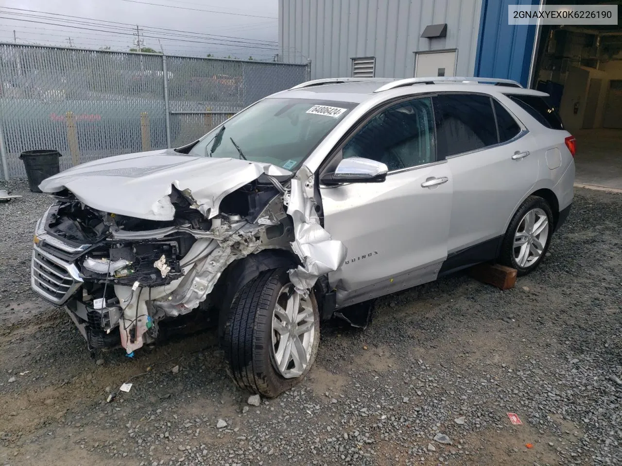 2GNAXYEX0K6226190 2019 Chevrolet Equinox Premier