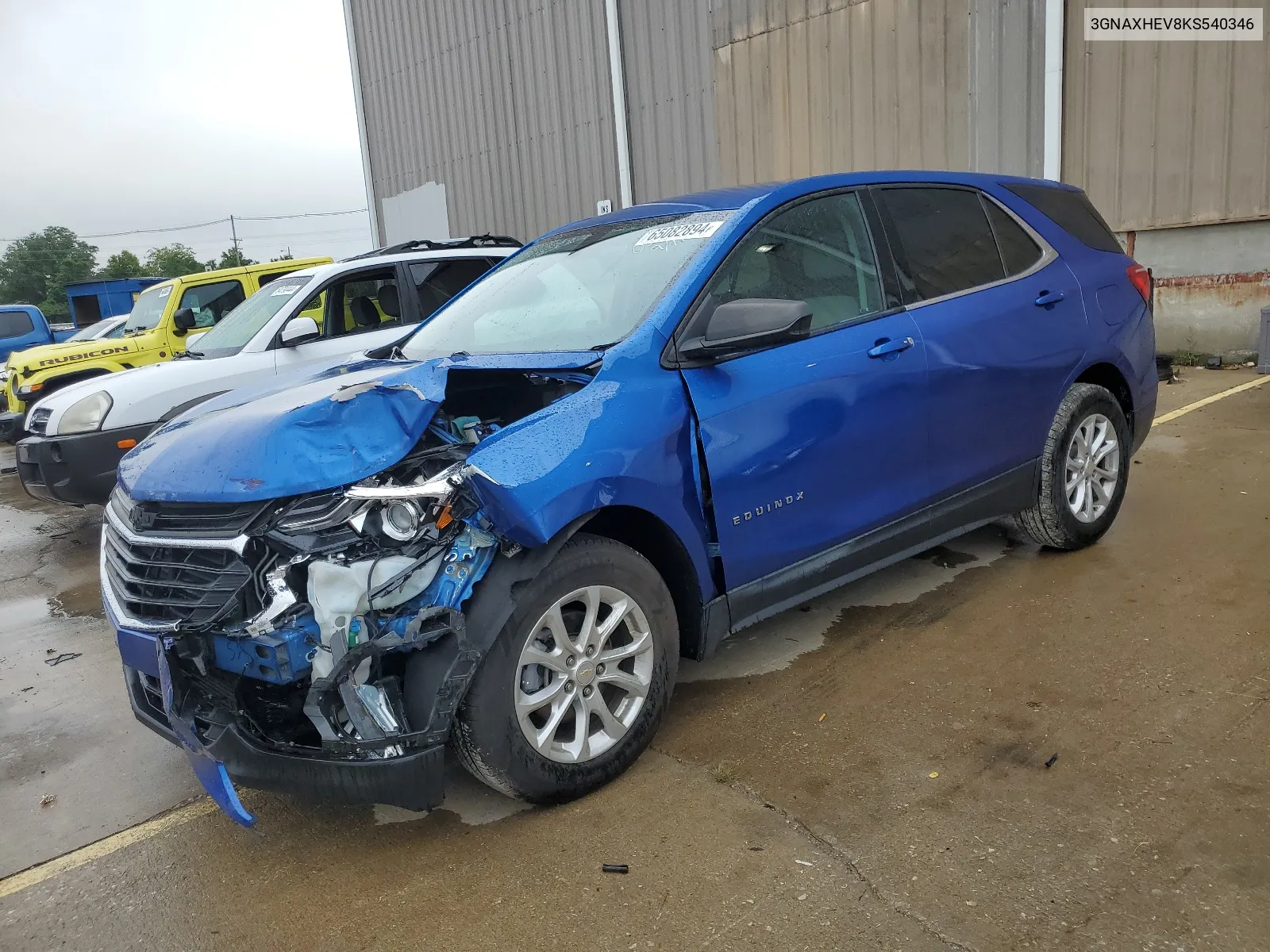 2019 Chevrolet Equinox Ls VIN: 3GNAXHEV8KS540346 Lot: 65082894