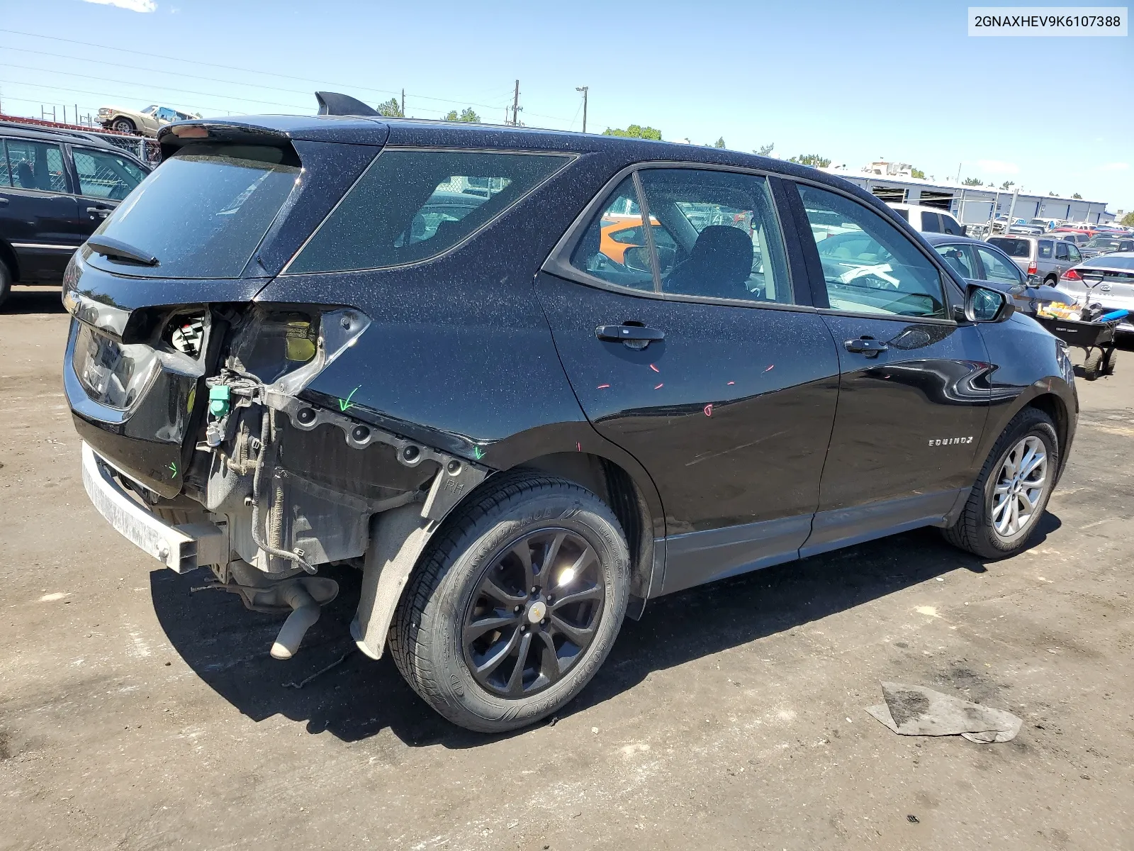 2019 Chevrolet Equinox Ls VIN: 2GNAXHEV9K6107388 Lot: 65175864