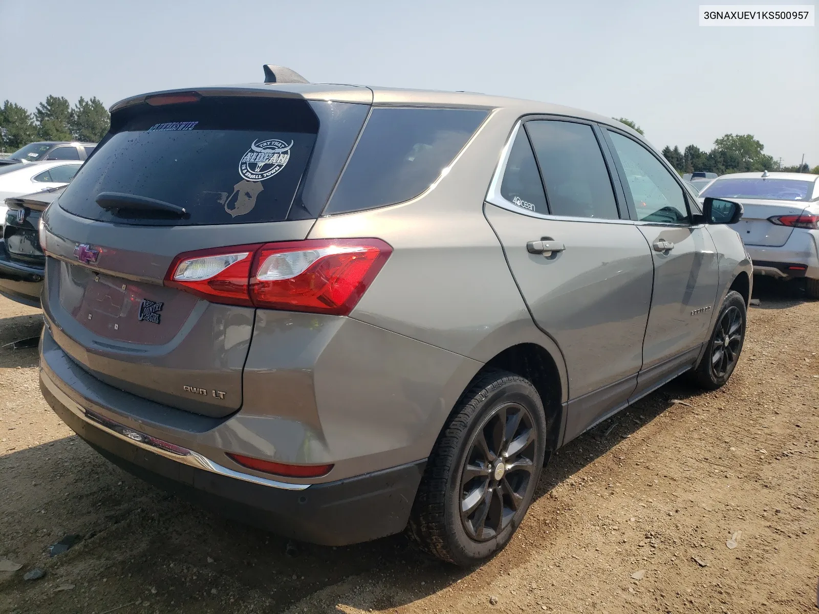 2019 Chevrolet Equinox Lt VIN: 3GNAXUEV1KS500957 Lot: 65202814