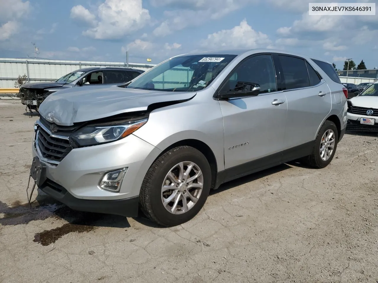 2019 Chevrolet Equinox Lt VIN: 3GNAXJEV7KS646391 Lot: 65294794