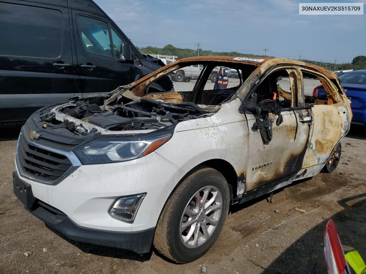 2019 Chevrolet Equinox Lt VIN: 3GNAXUEV2KS515709 Lot: 65330524