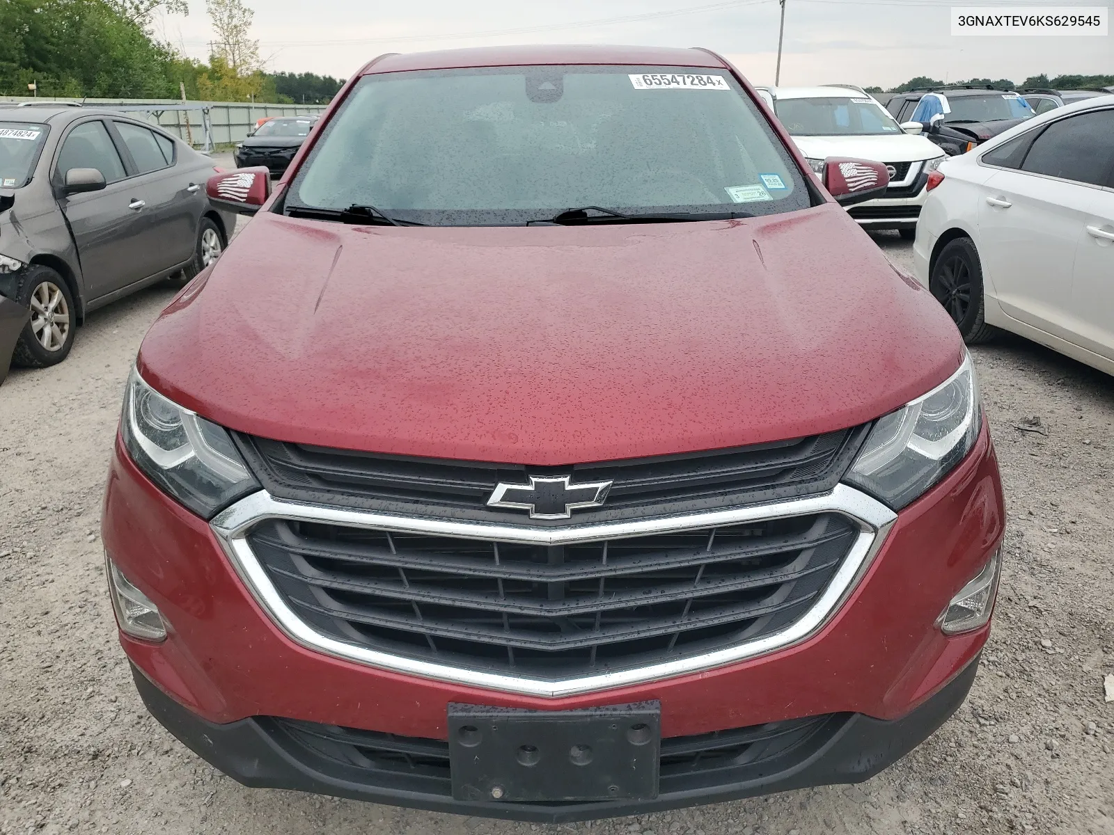 2019 Chevrolet Equinox Lt VIN: 3GNAXTEV6KS629545 Lot: 65547284