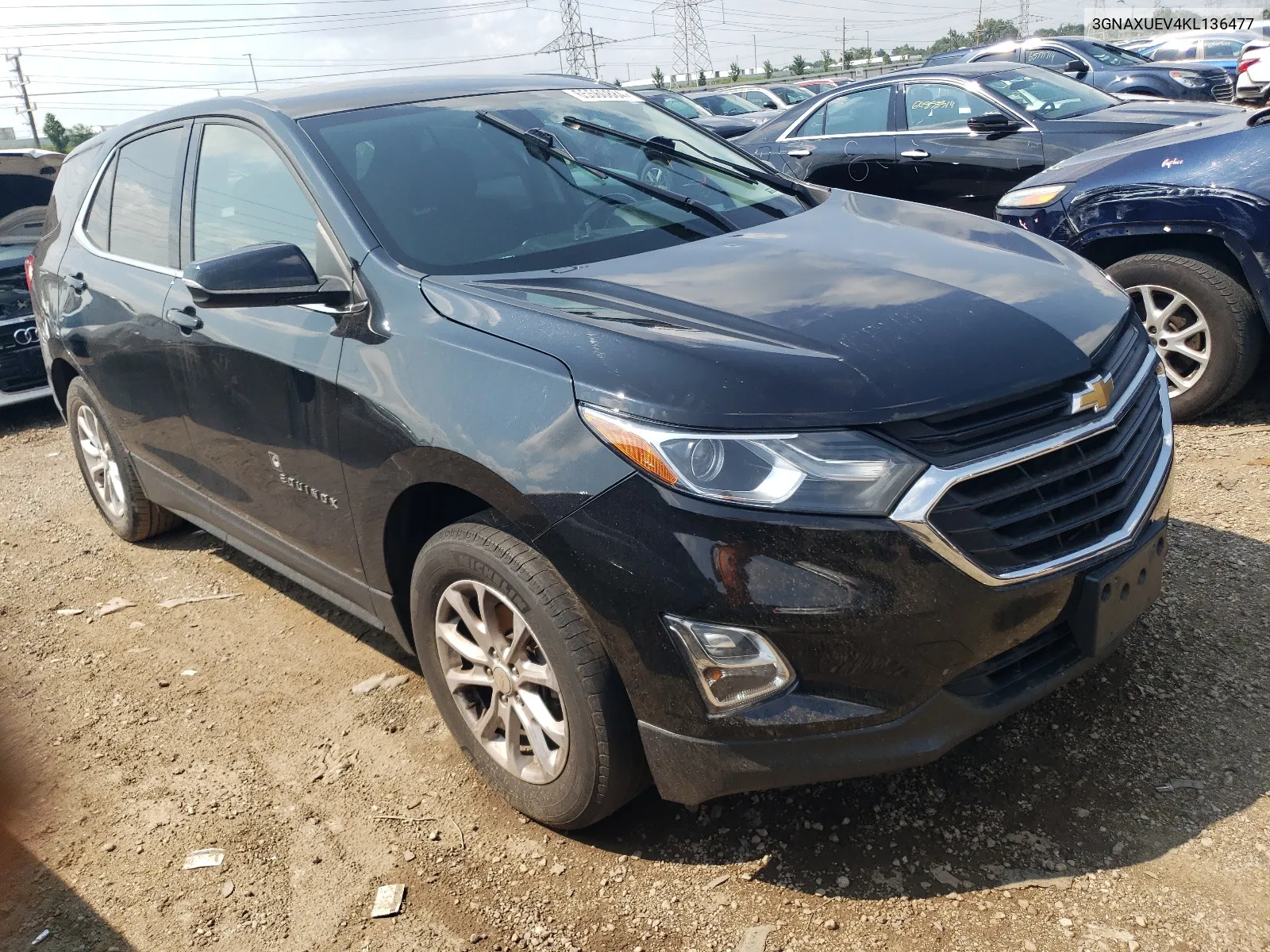 2019 Chevrolet Equinox Lt VIN: 3GNAXUEV4KL136477 Lot: 65560884