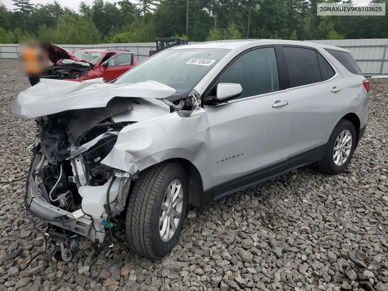 2019 Chevrolet Equinox Lt VIN: 2GNAXUEV9K6103625 Lot: 65715634