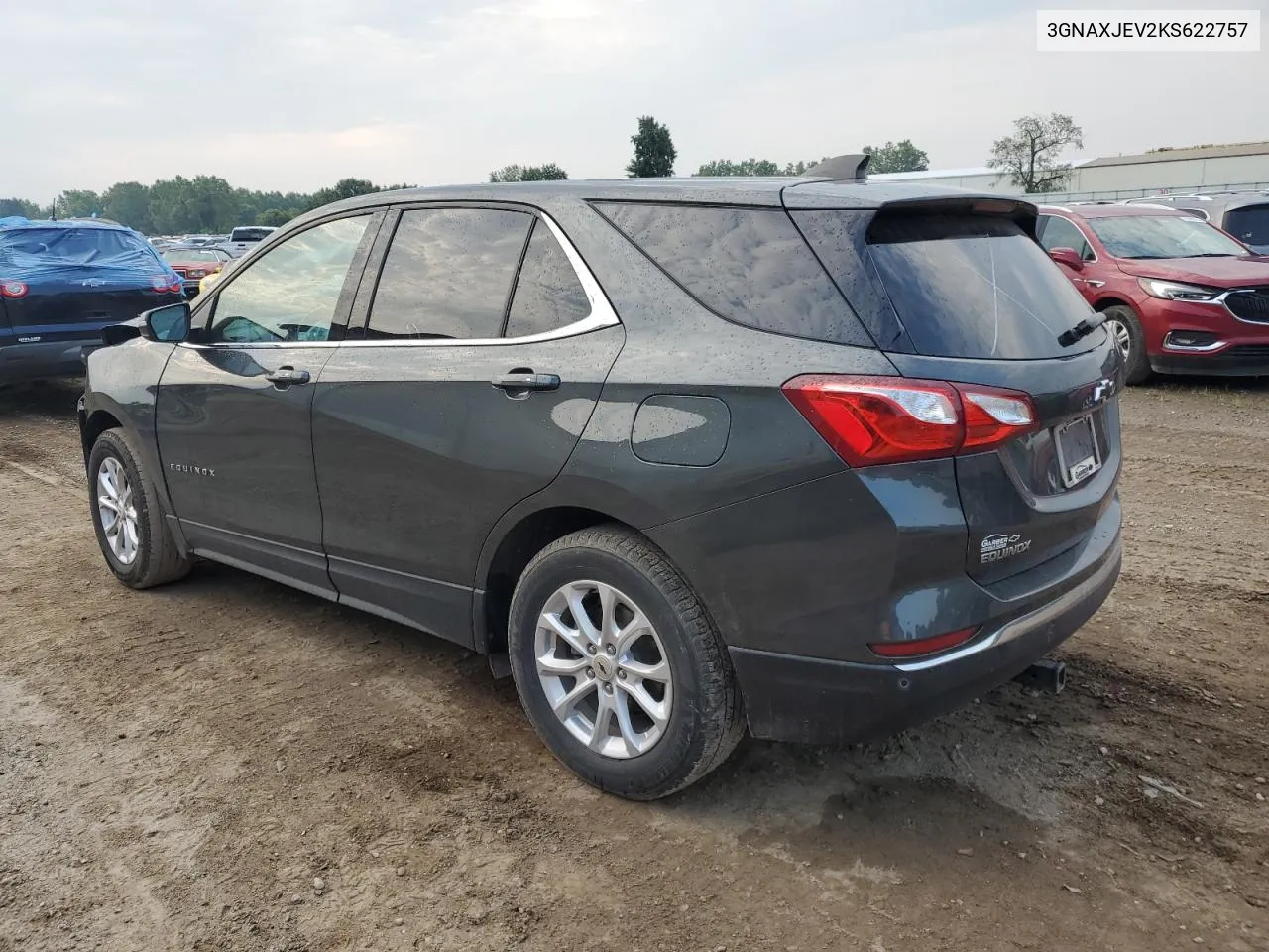 2019 Chevrolet Equinox Lt VIN: 3GNAXJEV2KS622757 Lot: 65818294