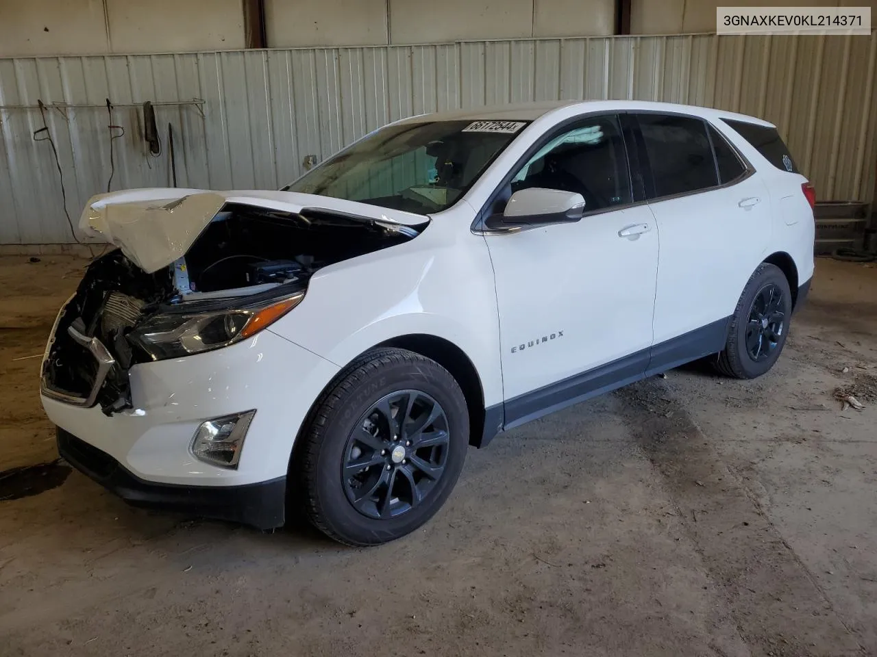 2019 Chevrolet Equinox Lt VIN: 3GNAXKEV0KL214371 Lot: 66172544