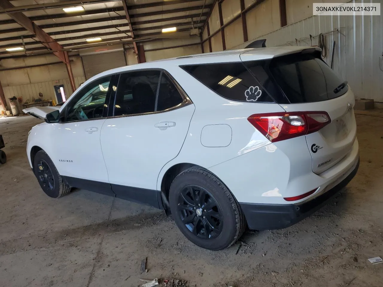 2019 Chevrolet Equinox Lt VIN: 3GNAXKEV0KL214371 Lot: 66172544