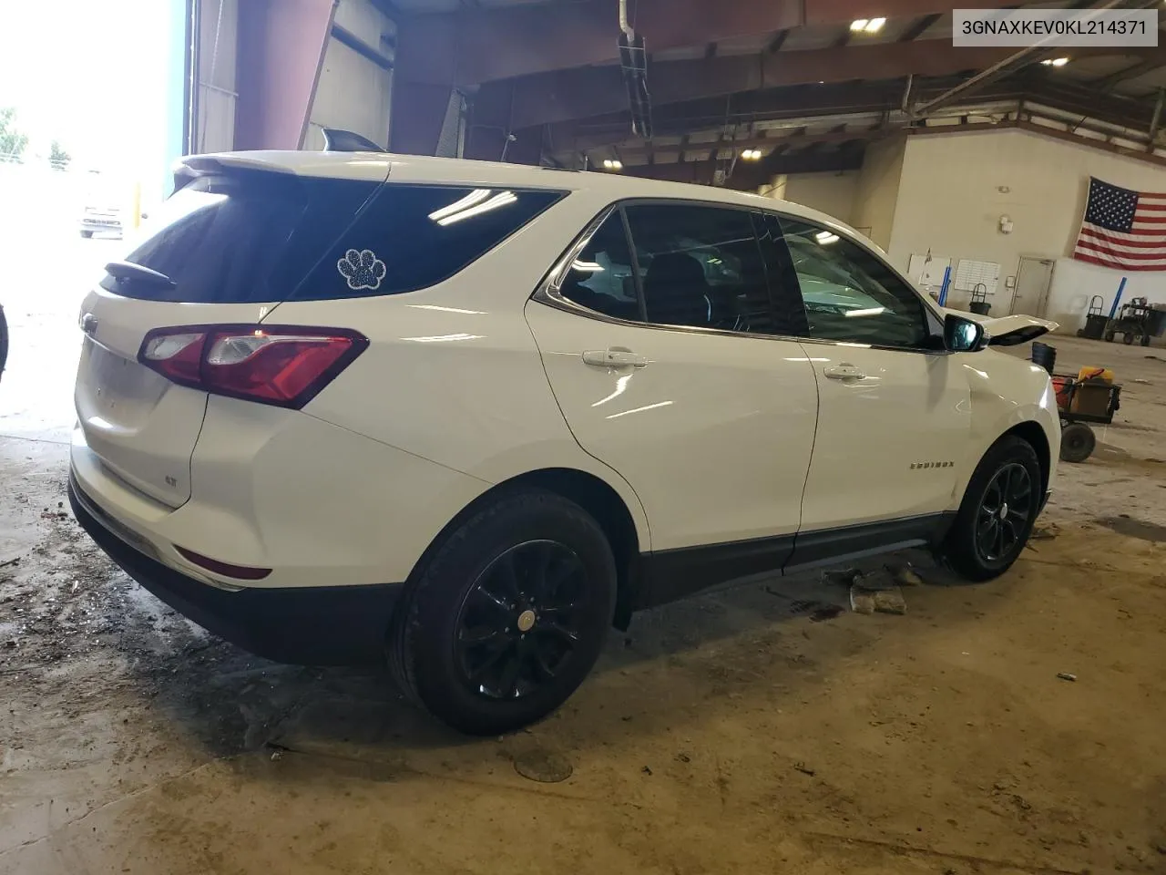 2019 Chevrolet Equinox Lt VIN: 3GNAXKEV0KL214371 Lot: 66172544