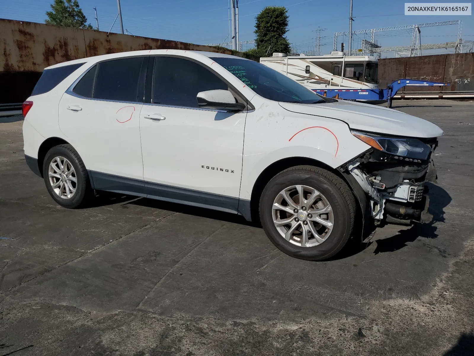 2019 Chevrolet Equinox Lt VIN: 2GNAXKEV1K6165167 Lot: 66347404