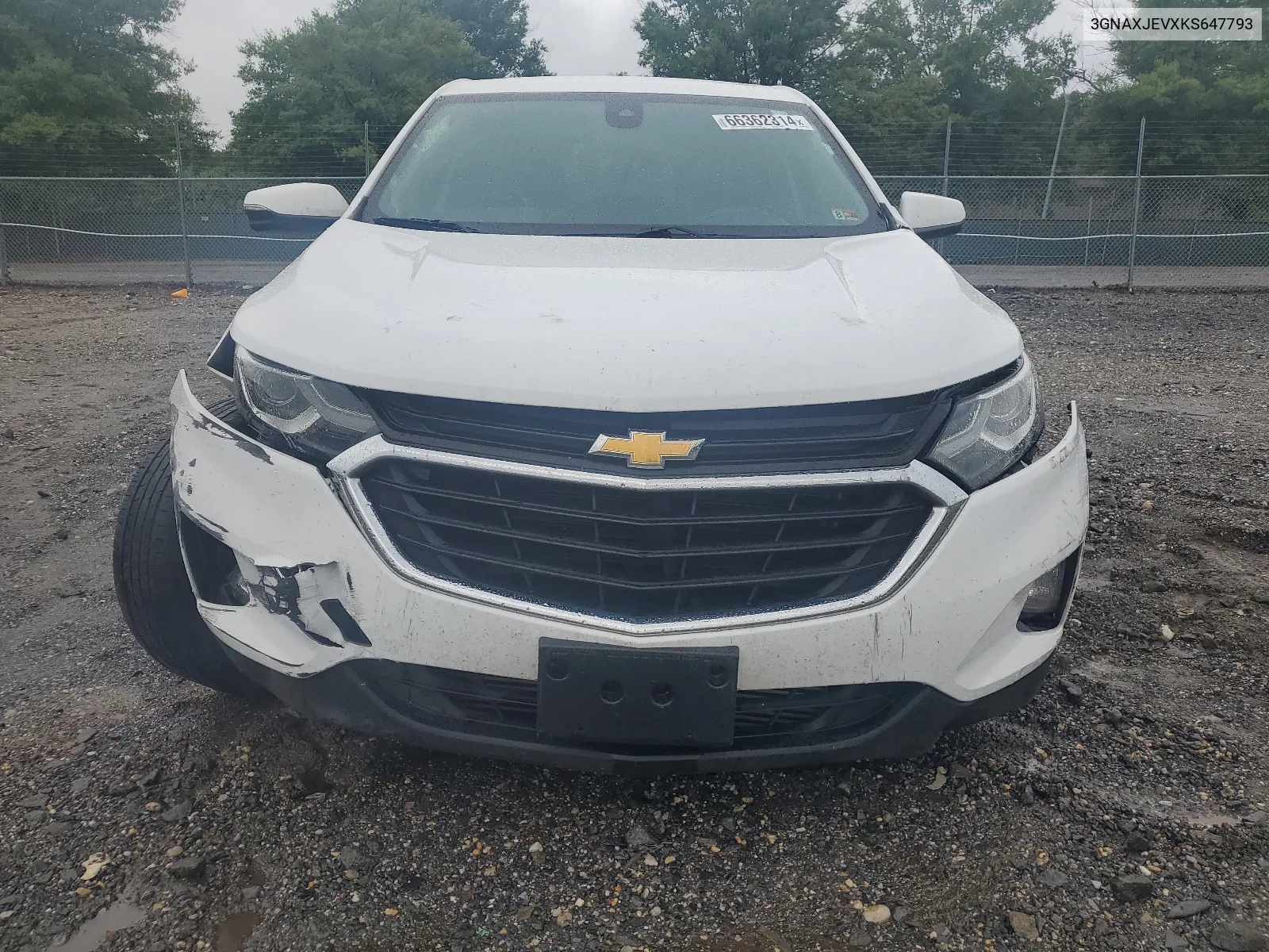 2019 Chevrolet Equinox Lt VIN: 3GNAXJEVXKS647793 Lot: 66362314