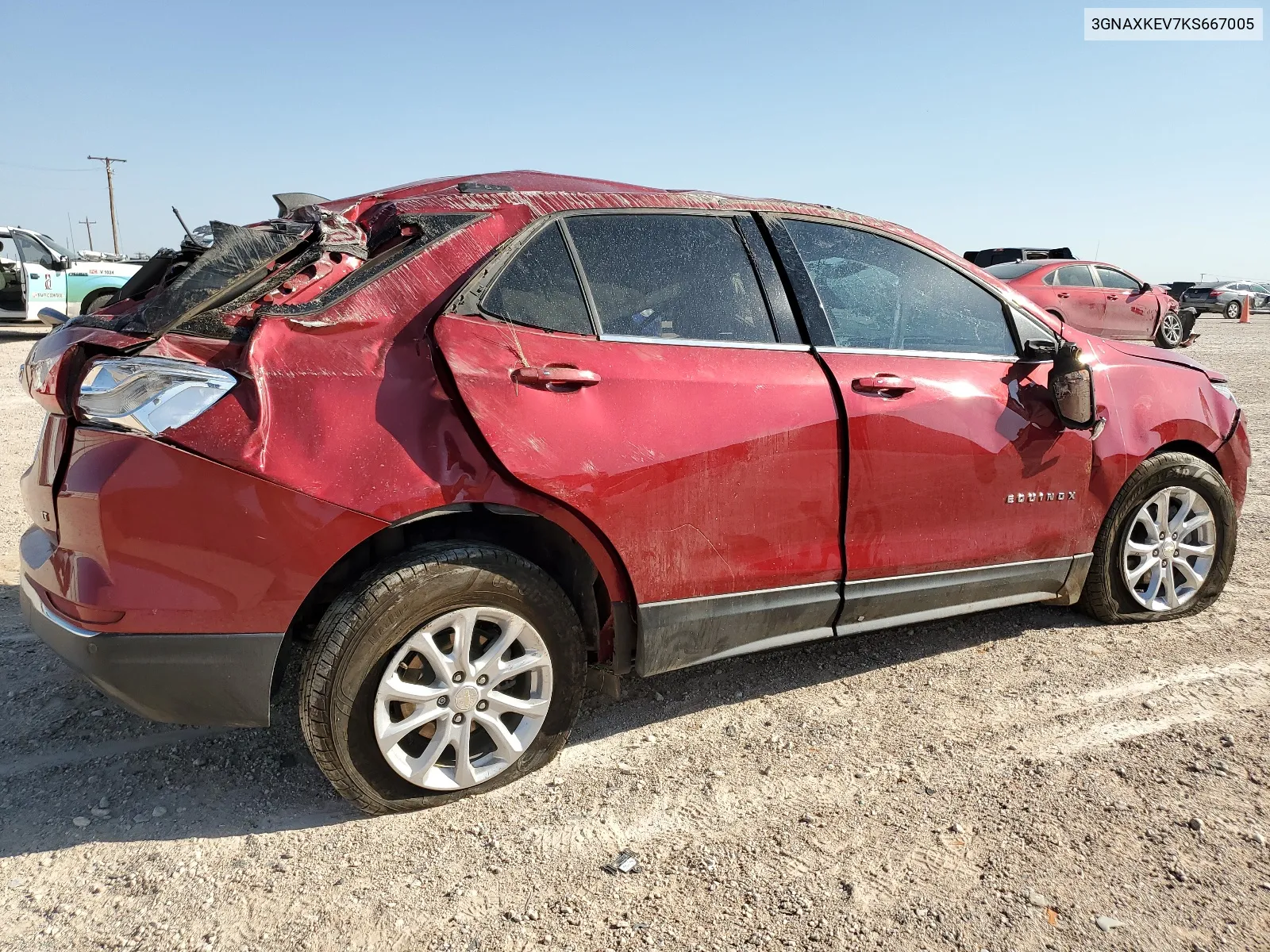 2019 Chevrolet Equinox Lt VIN: 3GNAXKEV7KS667005 Lot: 66415314