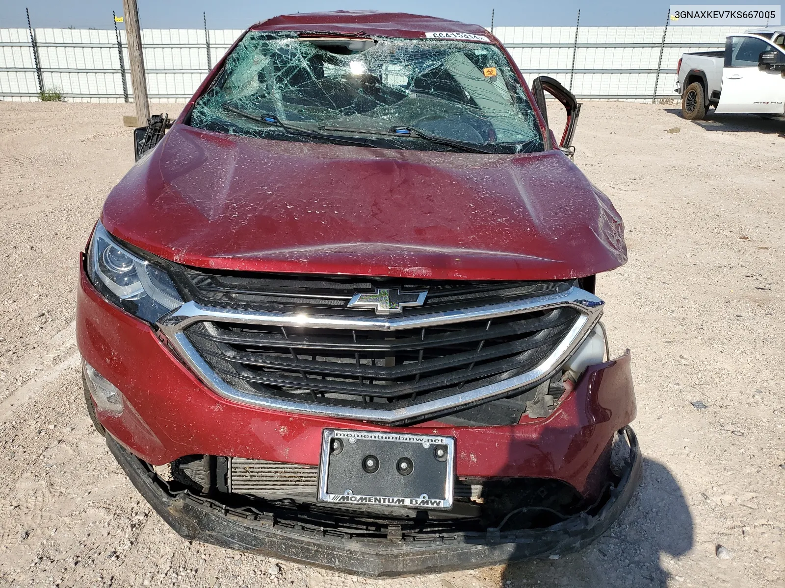 2019 Chevrolet Equinox Lt VIN: 3GNAXKEV7KS667005 Lot: 66415314