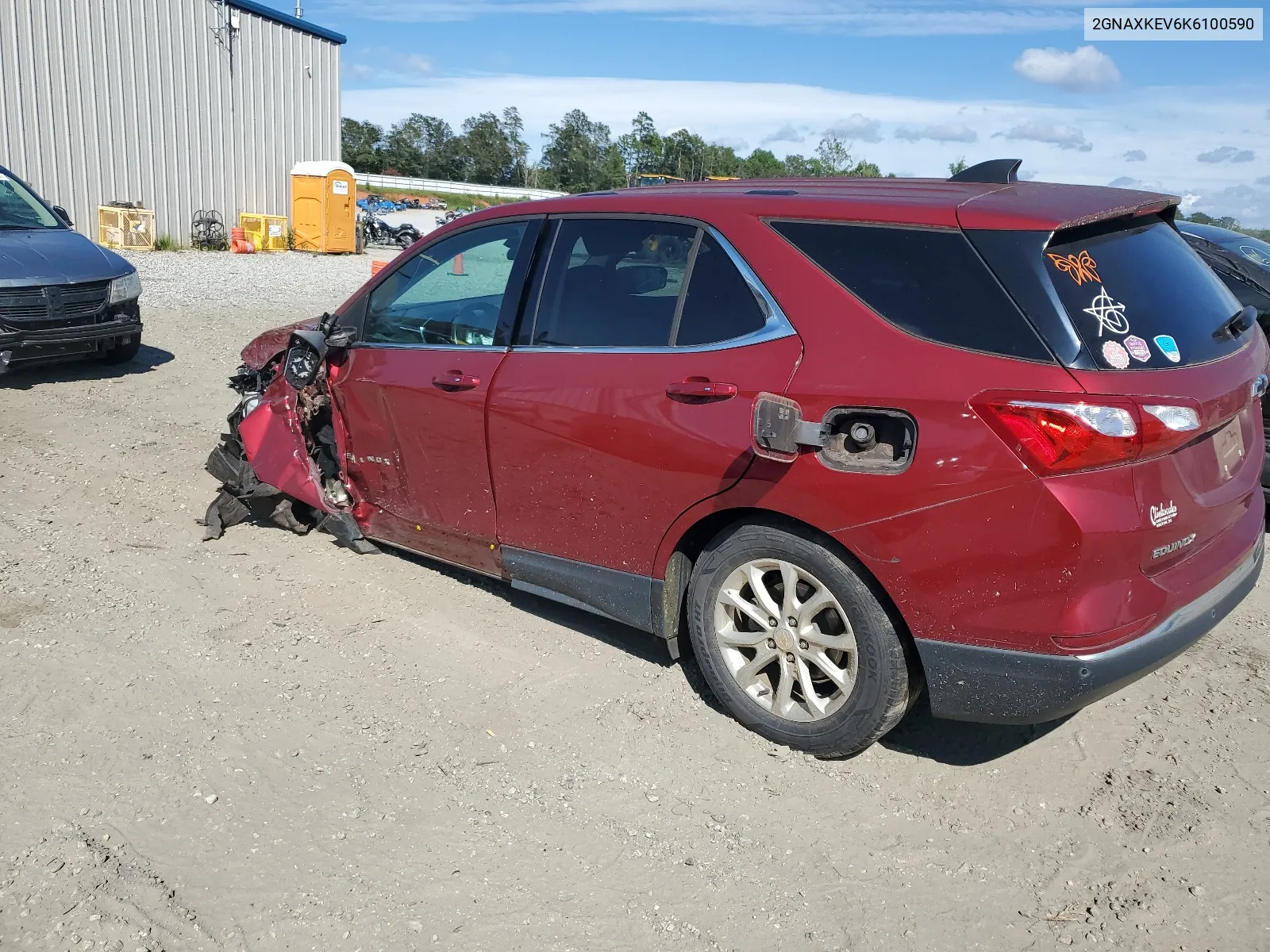 2019 Chevrolet Equinox Lt VIN: 2GNAXKEV6K6100590 Lot: 66418434