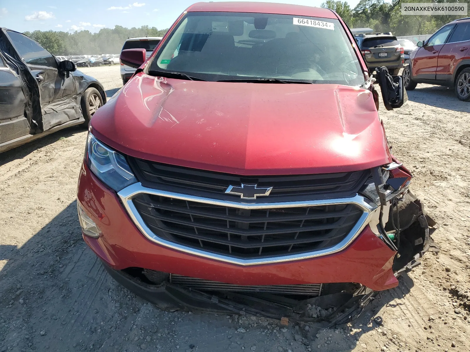 2019 Chevrolet Equinox Lt VIN: 2GNAXKEV6K6100590 Lot: 66418434