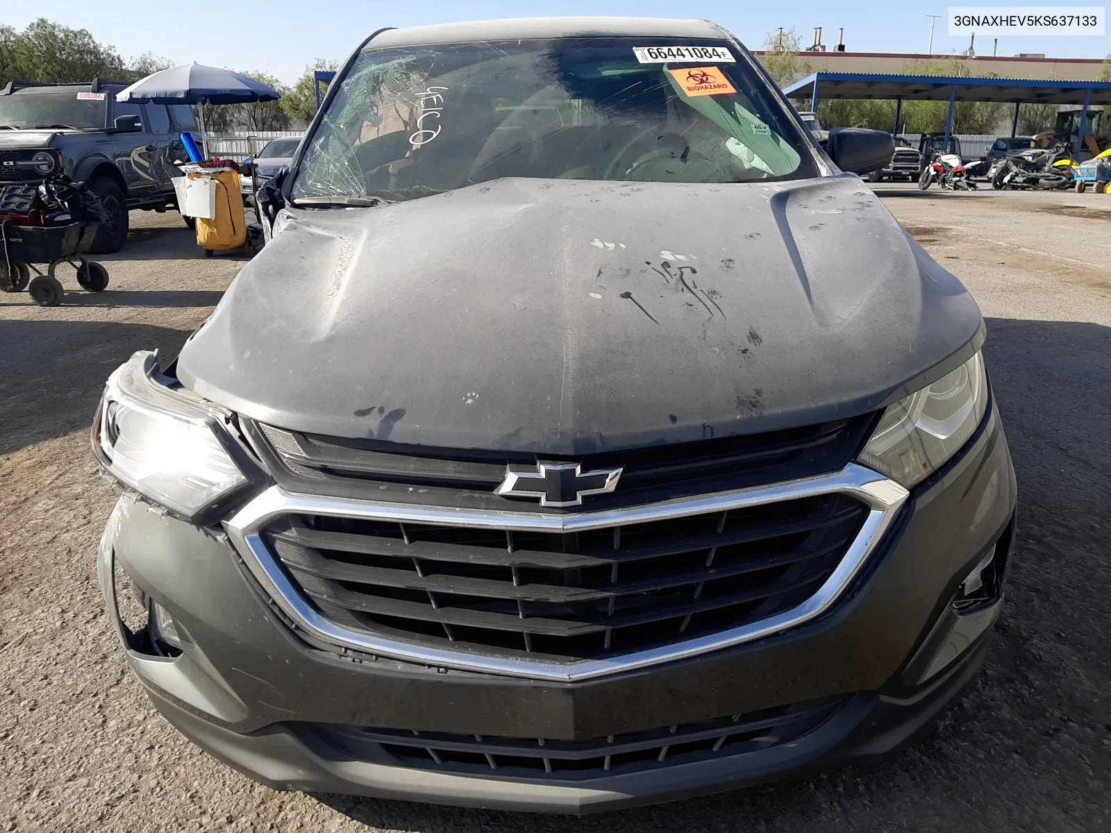 2019 Chevrolet Equinox Ls VIN: 3GNAXHEV5KS637133 Lot: 66441084