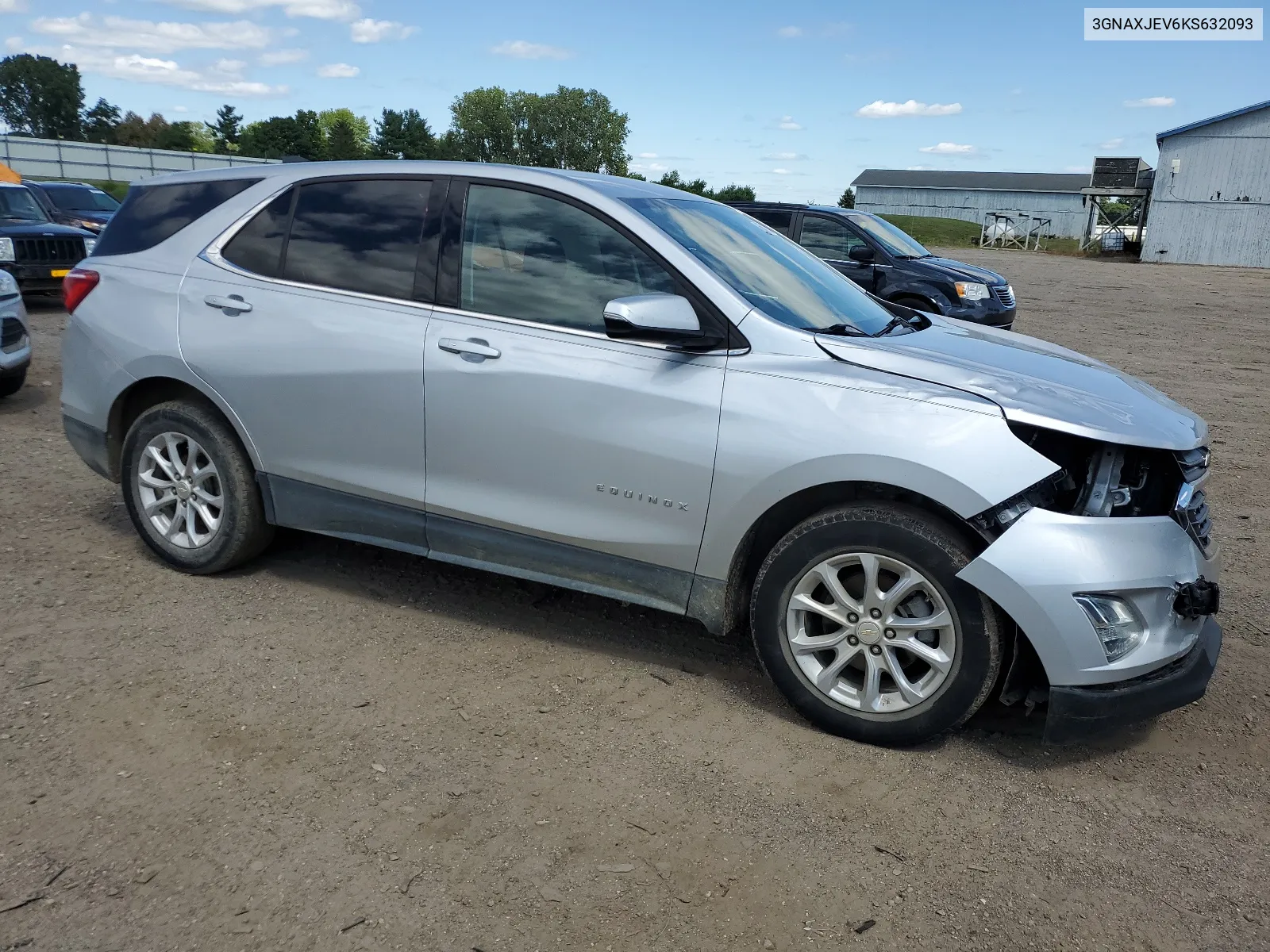 2019 Chevrolet Equinox Lt VIN: 3GNAXJEV6KS632093 Lot: 66478304