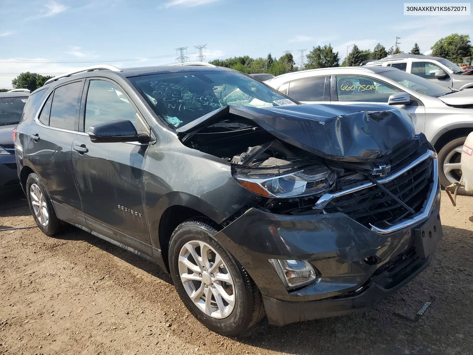 3GNAXKEV1KS672071 2019 Chevrolet Equinox Lt