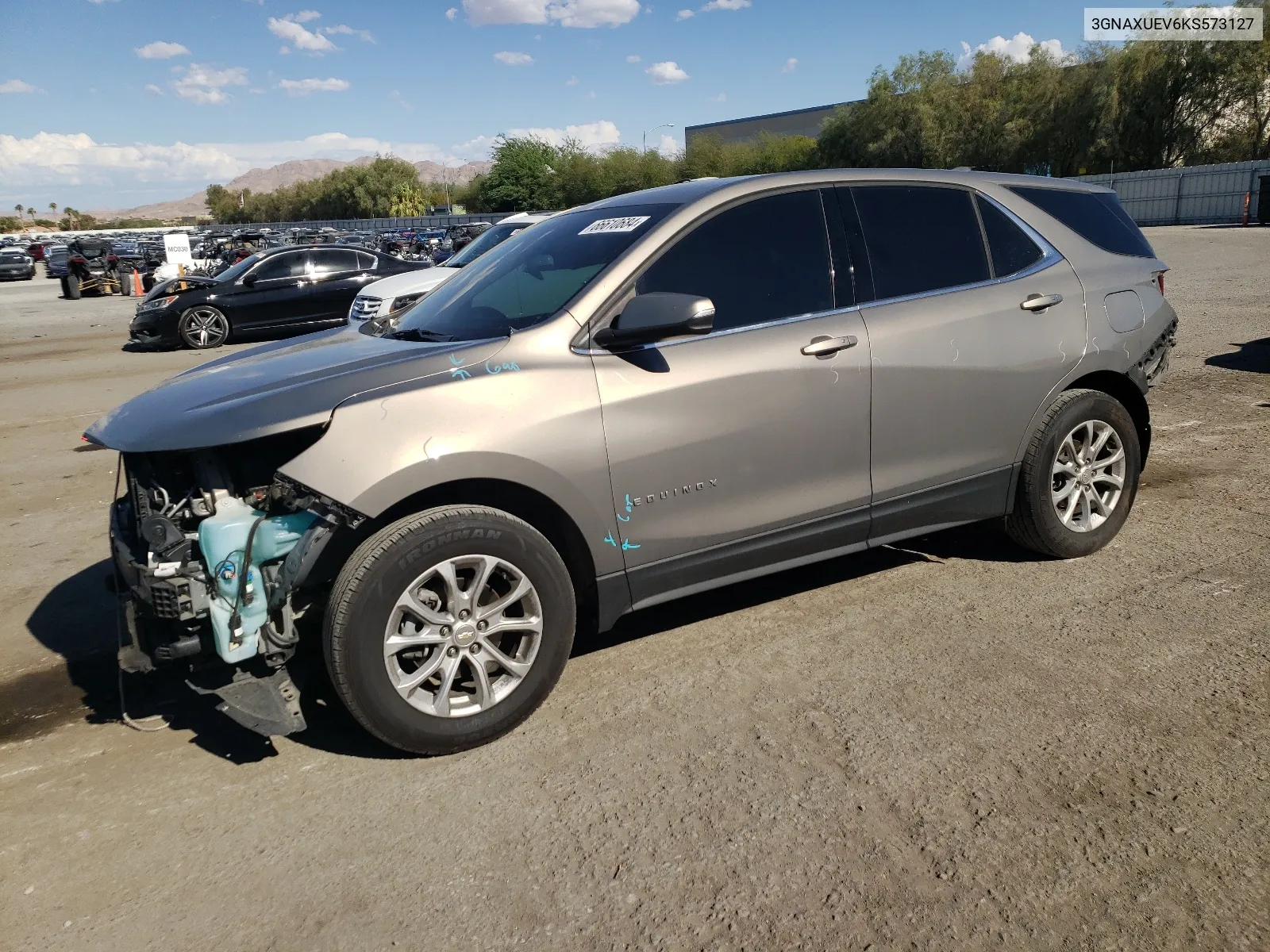 2019 Chevrolet Equinox Lt VIN: 3GNAXUEV6KS573127 Lot: 66610684