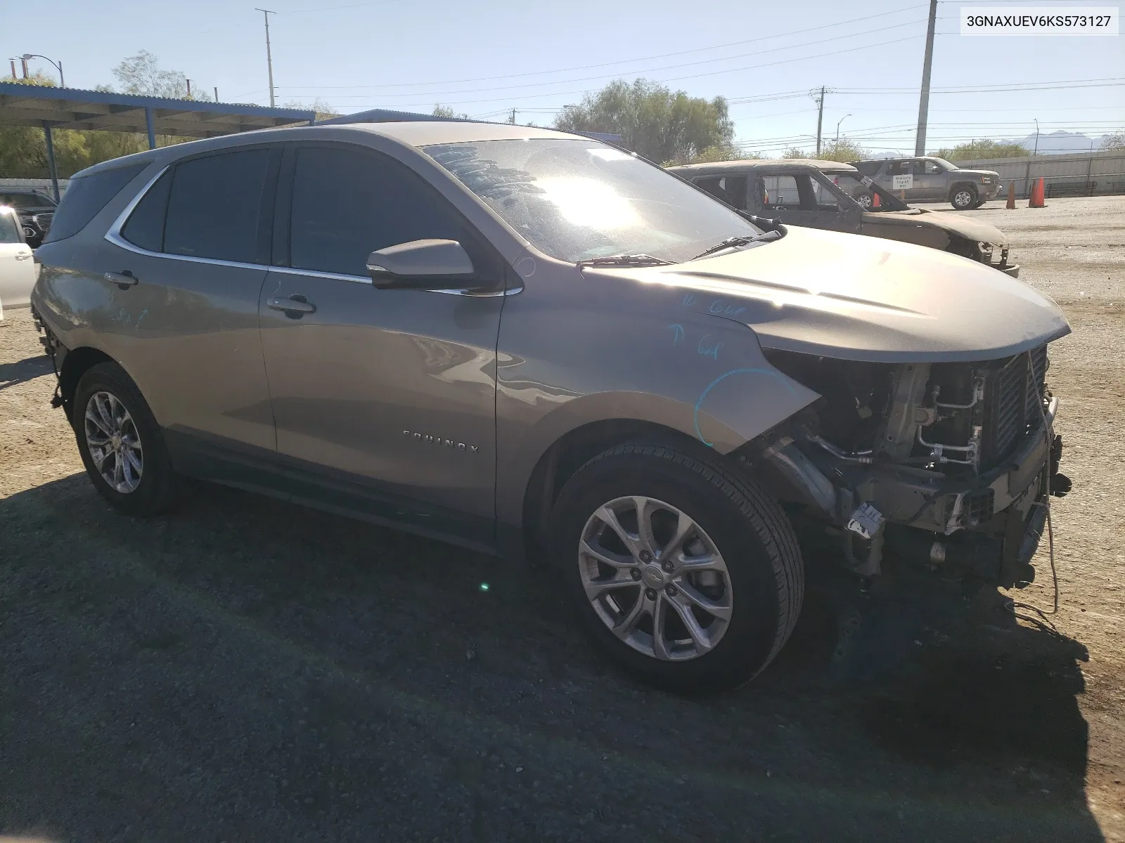 2019 Chevrolet Equinox Lt VIN: 3GNAXUEV6KS573127 Lot: 66610684