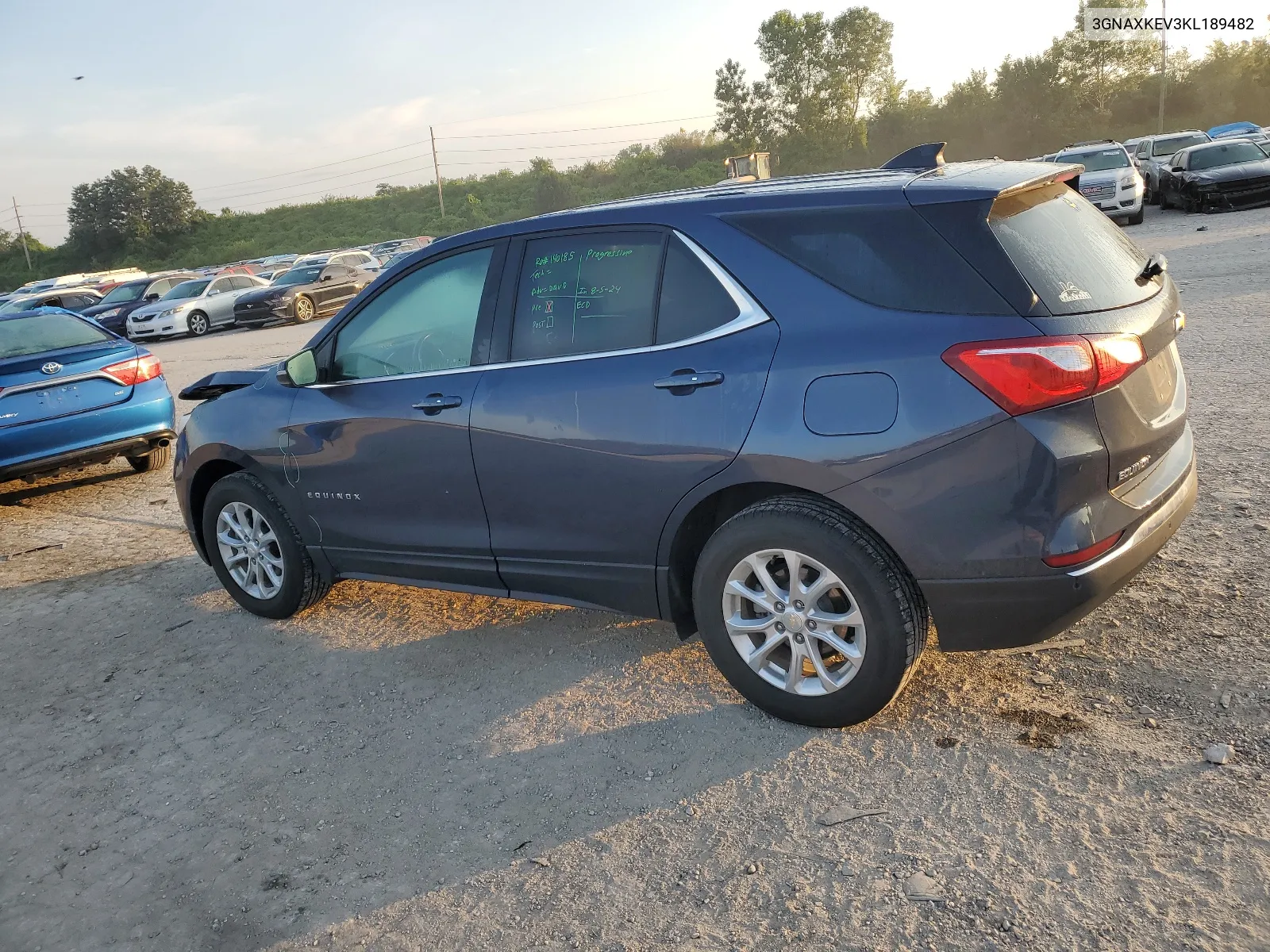 2019 Chevrolet Equinox Lt VIN: 3GNAXKEV3KL189482 Lot: 66739464