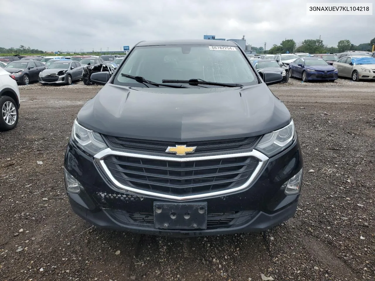 2019 Chevrolet Equinox Lt VIN: 3GNAXUEV7KL104218 Lot: 66782254