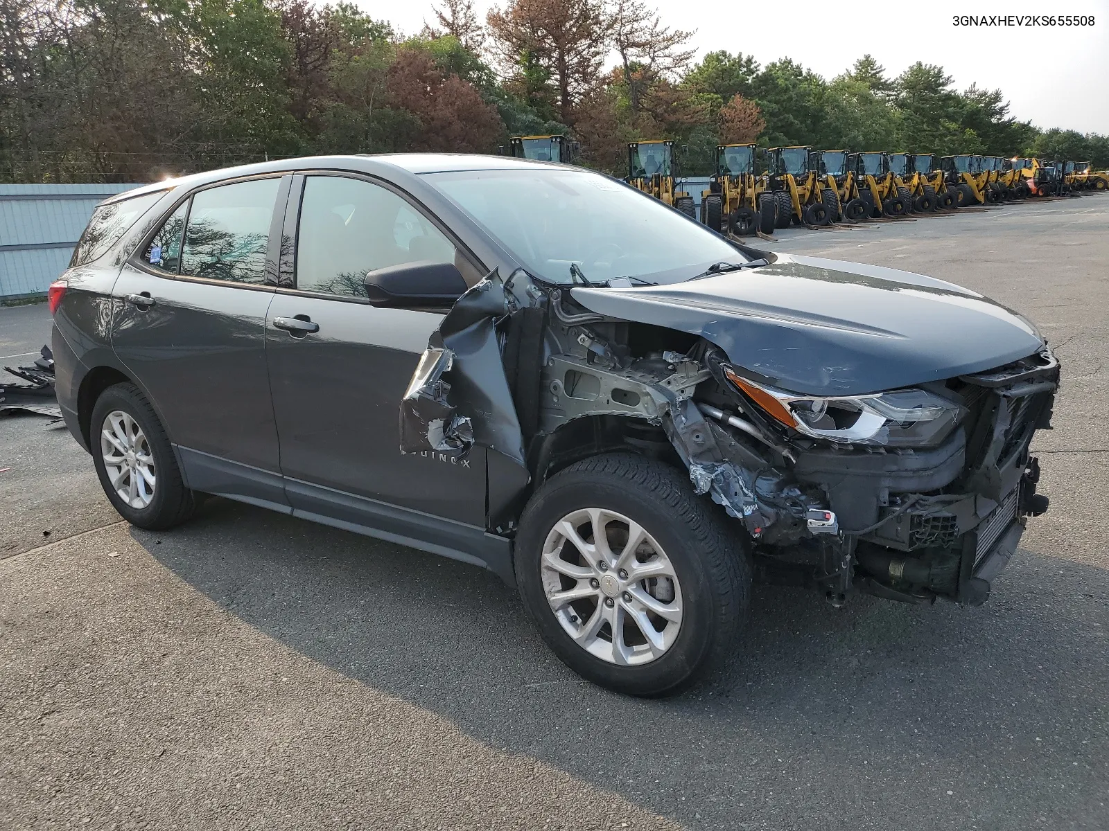 2019 Chevrolet Equinox Ls VIN: 3GNAXHEV2KS655508 Lot: 66821744