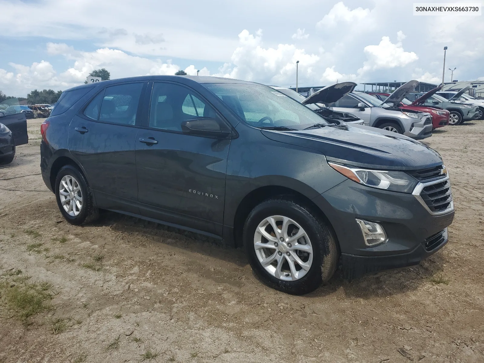 2019 Chevrolet Equinox Ls VIN: 3GNAXHEVXKS663730 Lot: 66955574