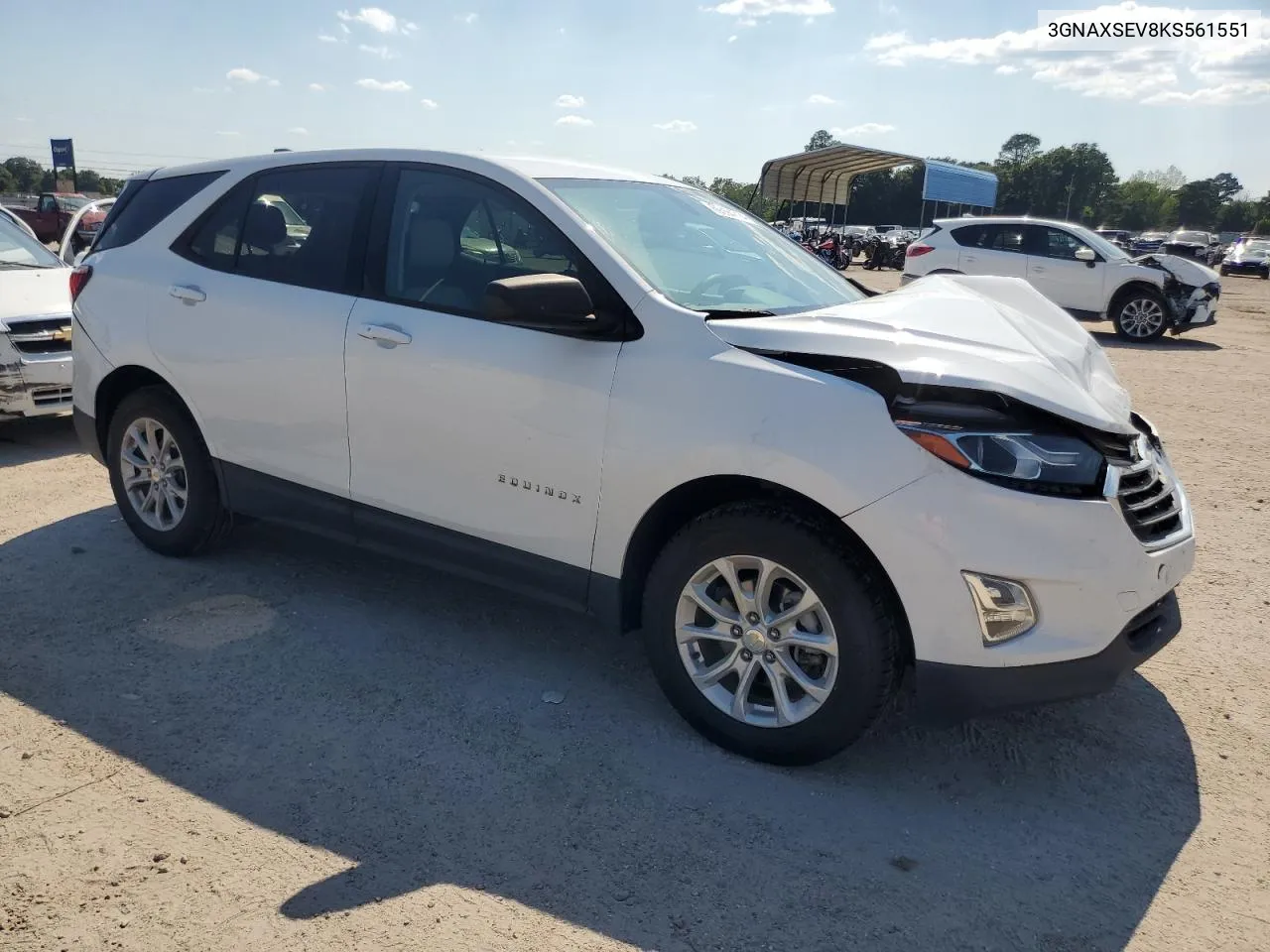 2019 Chevrolet Equinox Ls VIN: 3GNAXSEV8KS561551 Lot: 66994714