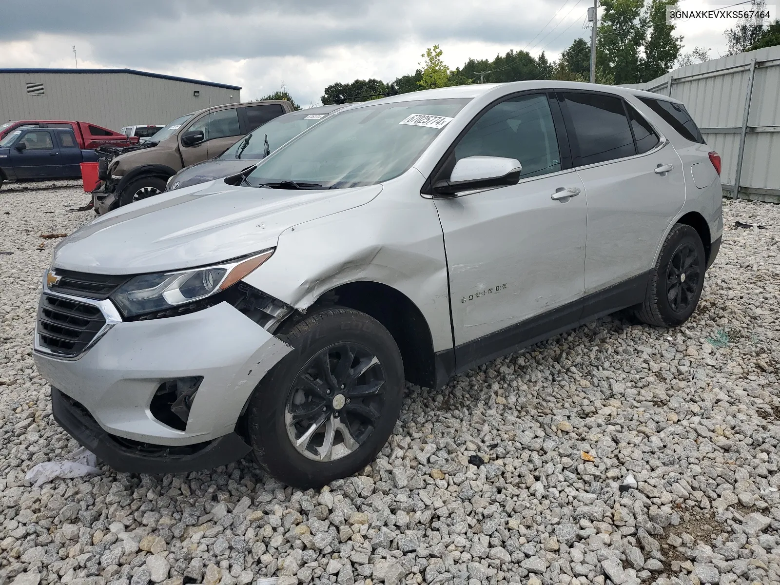 2019 Chevrolet Equinox Lt VIN: 3GNAXKEVXKS567464 Lot: 67025774