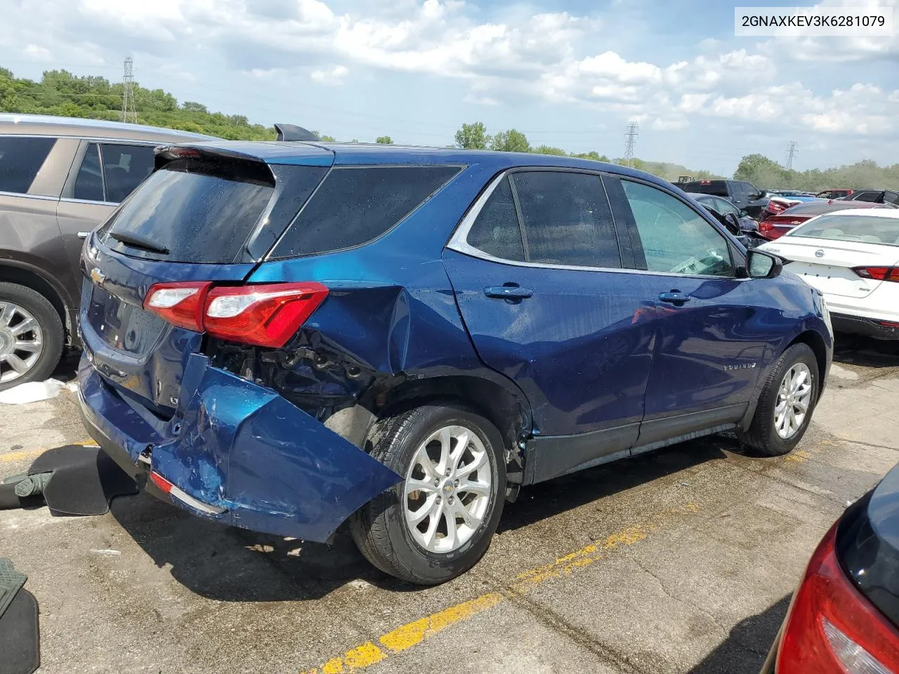 2019 Chevrolet Equinox Lt VIN: 2GNAXKEV3K6281079 Lot: 67069634